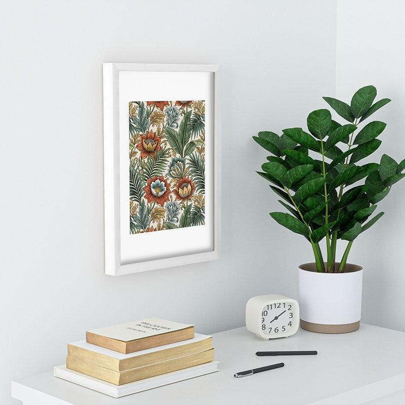 Marta Barragan Camarasa Retro Jungle Garden Recessed Framing Rectangle