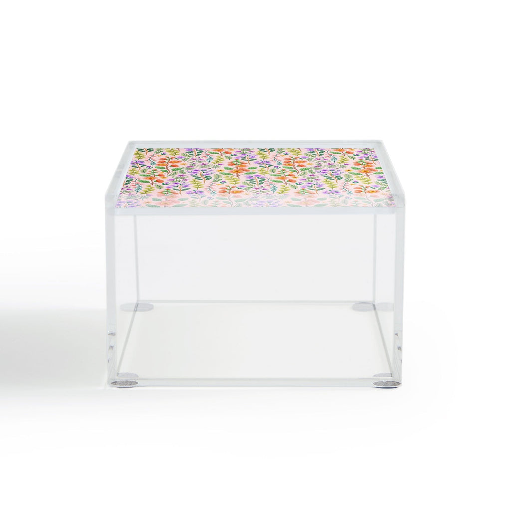 Pimlada Phuapradit Ditsy Spring Floral Acrylic Box