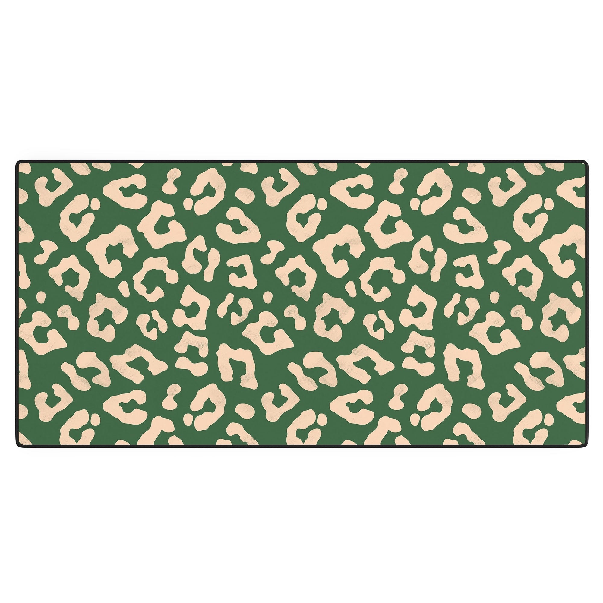 Avenie BR Cheetah Print In Green Desk Mat