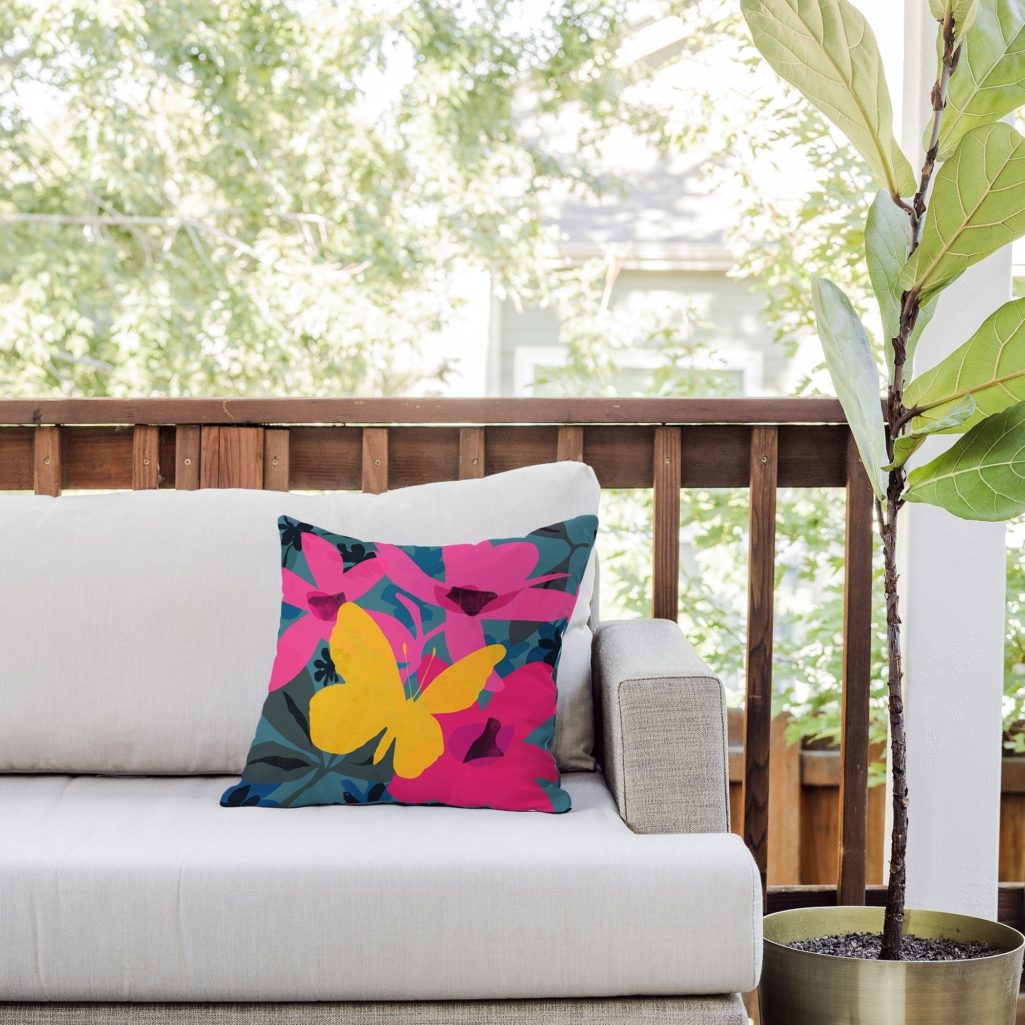 Garima Dhawan wild 1 Outdoor Throw Pillow