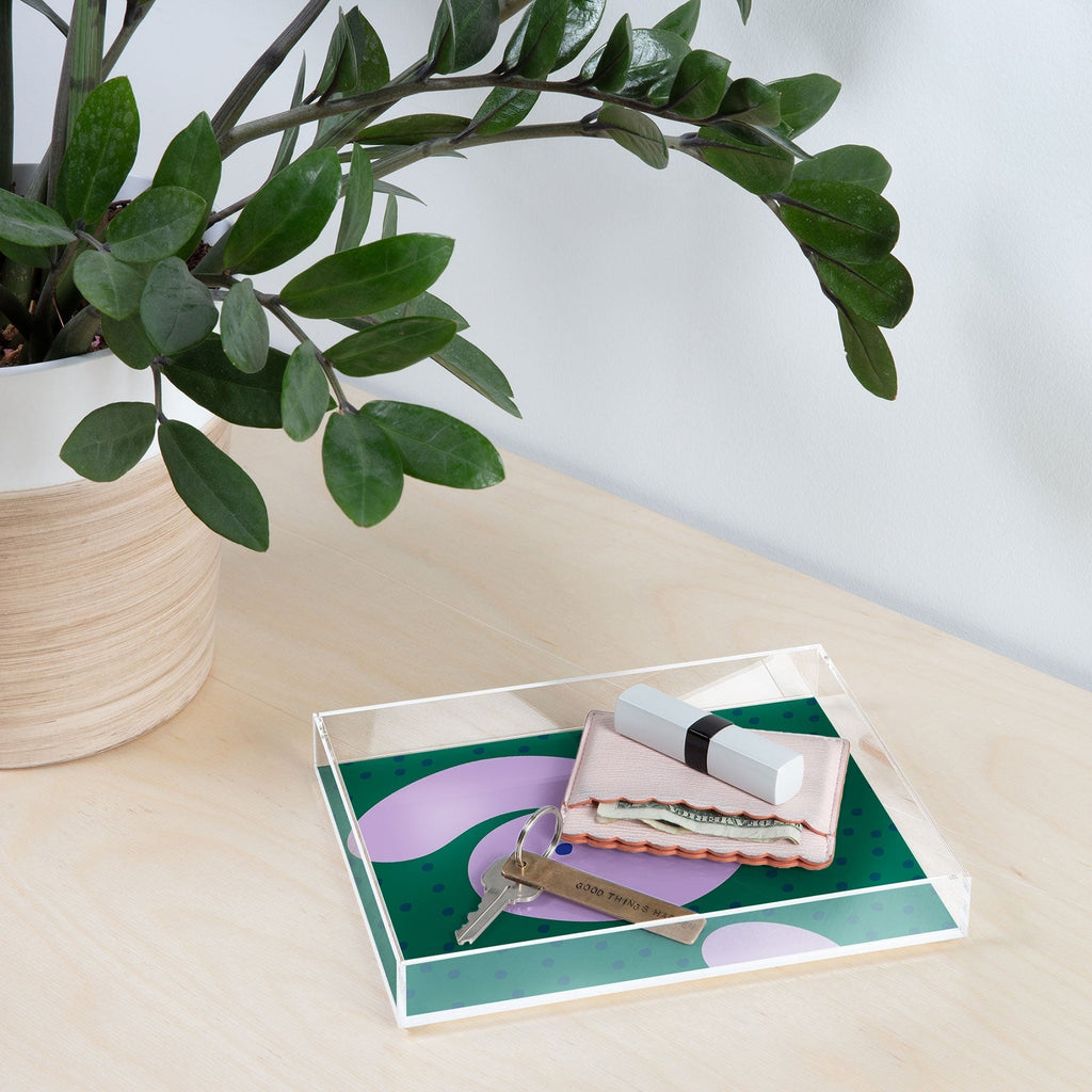 Camilla Foss Pebbles and Rabbit Acrylic Tray