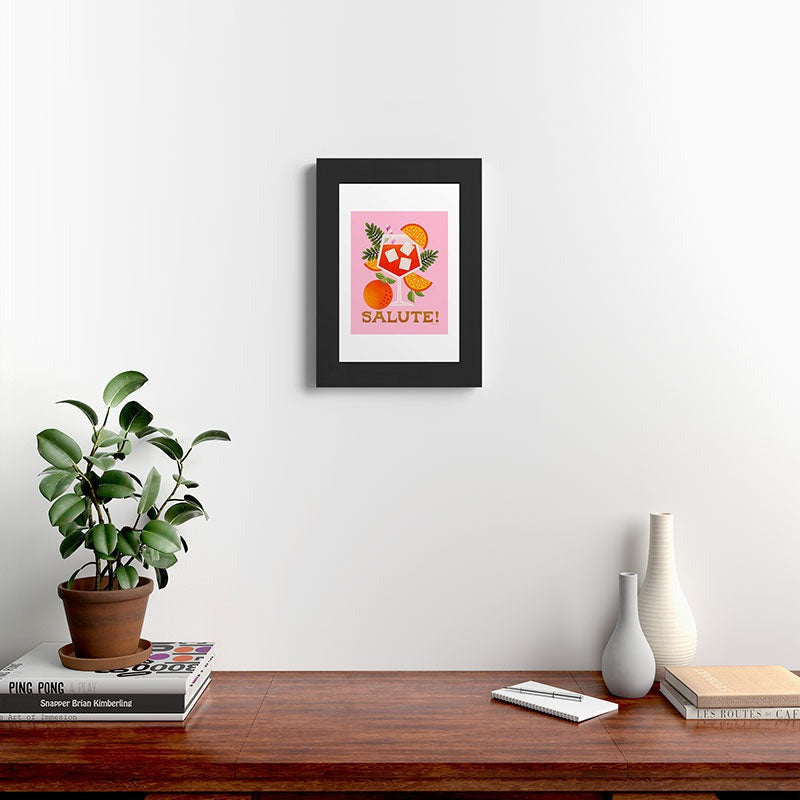 Jessica Molina Orange Spritz Framed Art Print