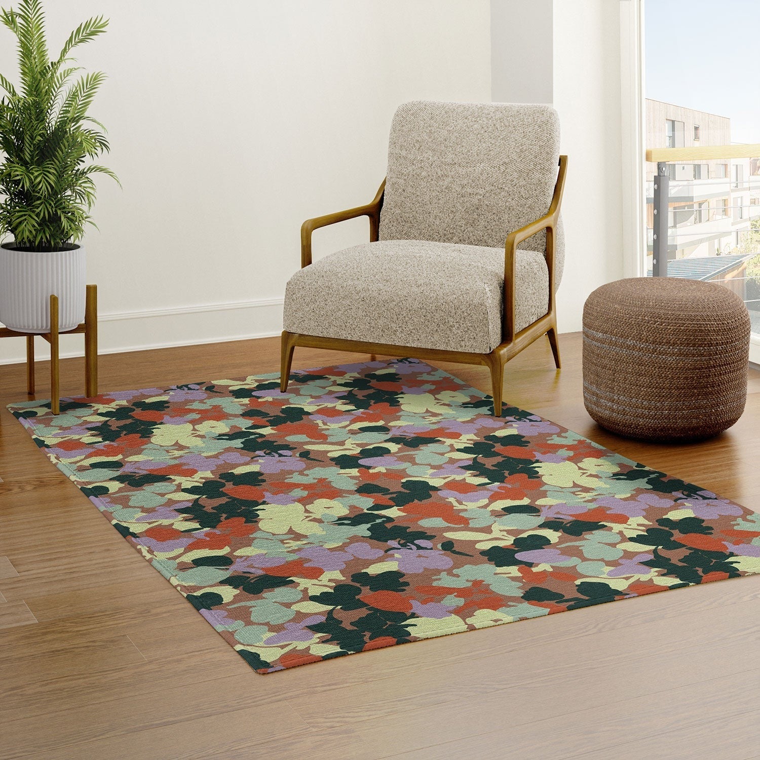Marta Barragan Camarasa Retro Bloom Medley Area Rug