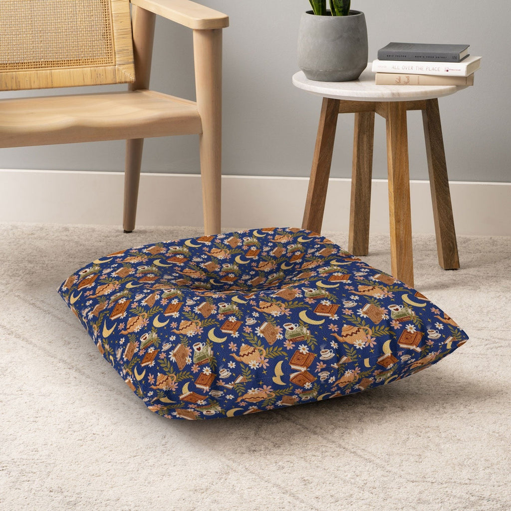 Avenie Moonlit Reading Nook II Floor Pillow Square