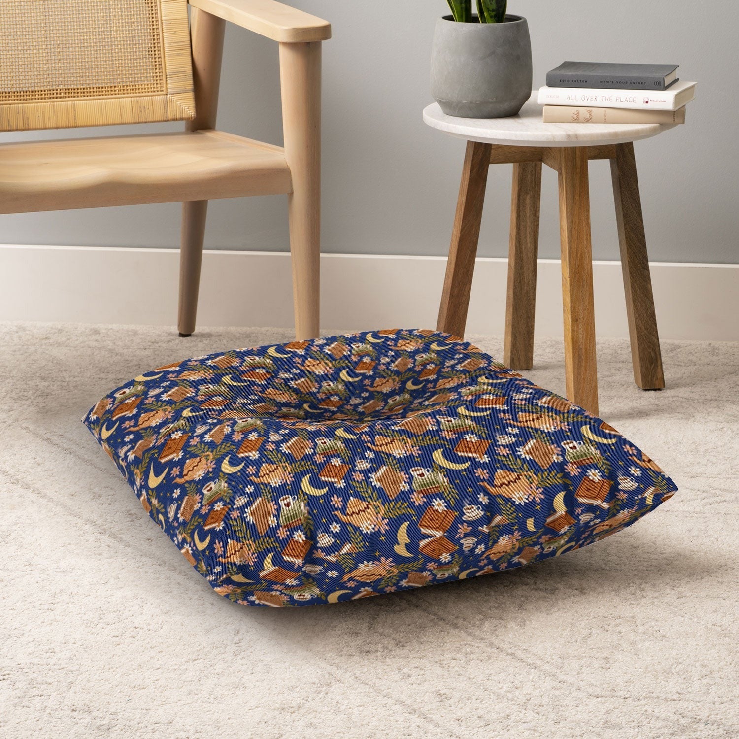 Avenie Moonlit Reading Nook II Floor Pillow Square