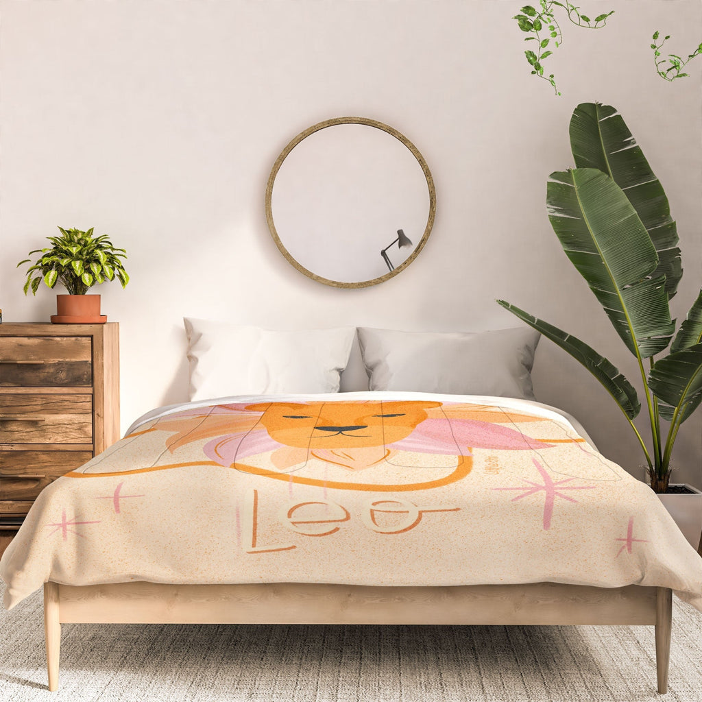 Little Om Zodiac Signs Leo Comforter