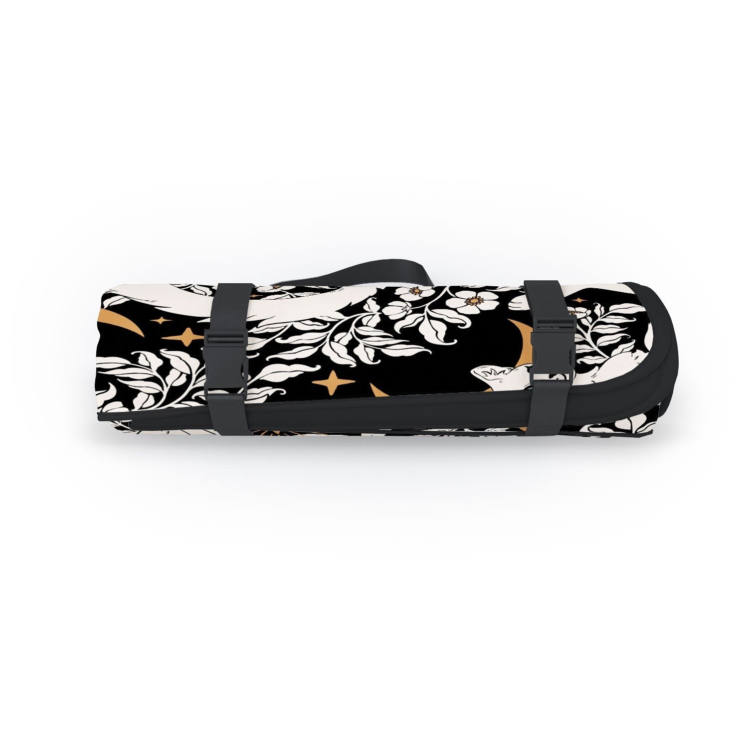 Avenie Celestial Cats Gold Picnic Blanket