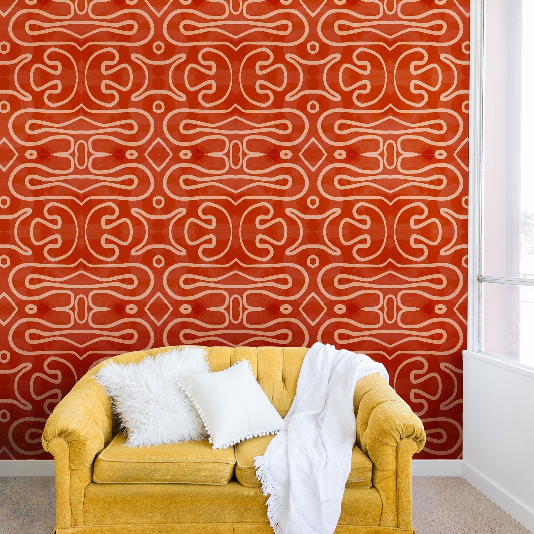Mirimo Venexiana Burnt Orange Wall Mural