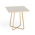 Colour Poems Gingham Plaid Pattern Cloud White Side Table