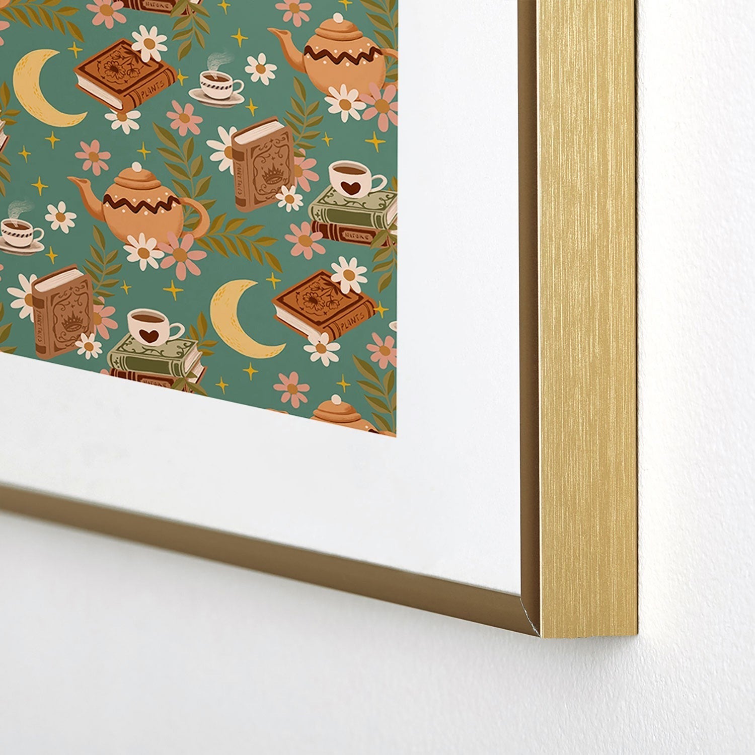 Avenie Moonlit Reading Nook I Metal Framed Art Print