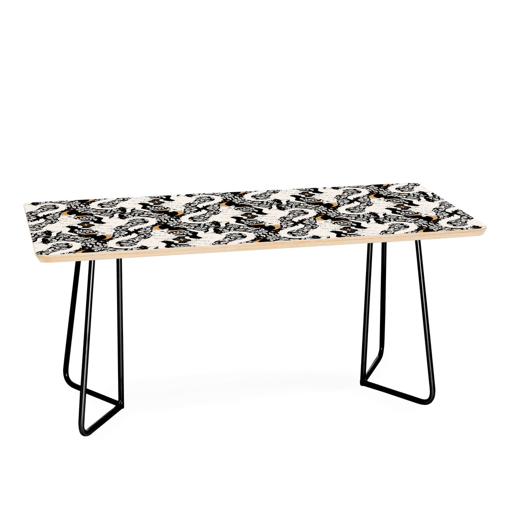 Avenie Celestial Cats Gold Coffee Table
