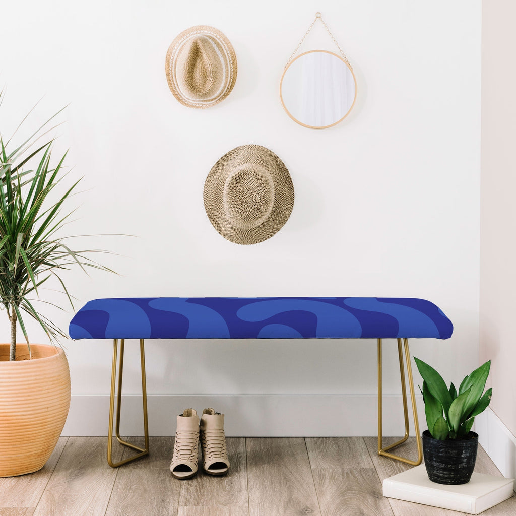 Camilla Foss Blue Pebble Bench