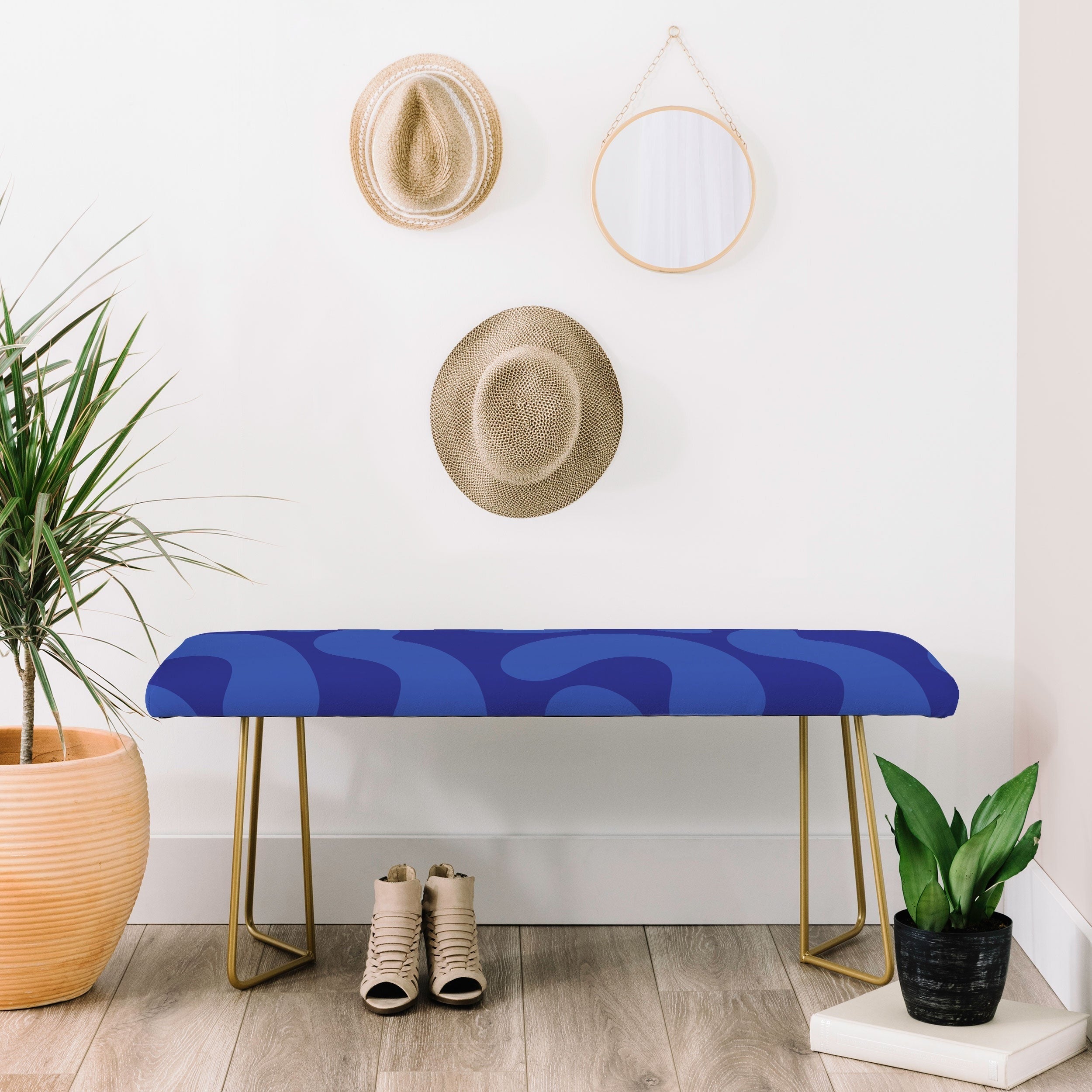 Camilla Foss Blue Pebble Bench