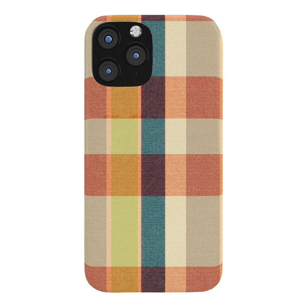 Marta Barragan Camarasa Retro Picnic Plaid Warm Tones Phone Case
