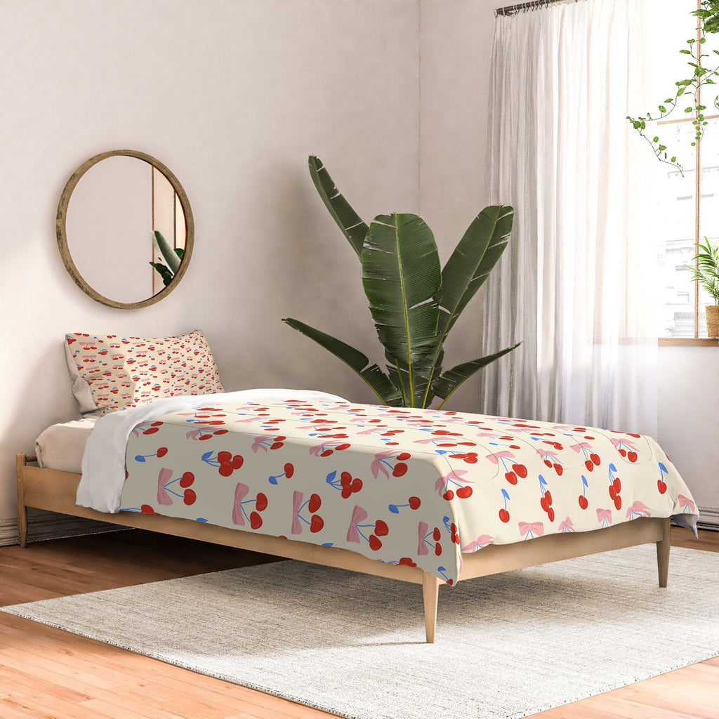 Design by Spark Cherries And Ribbons Comforter