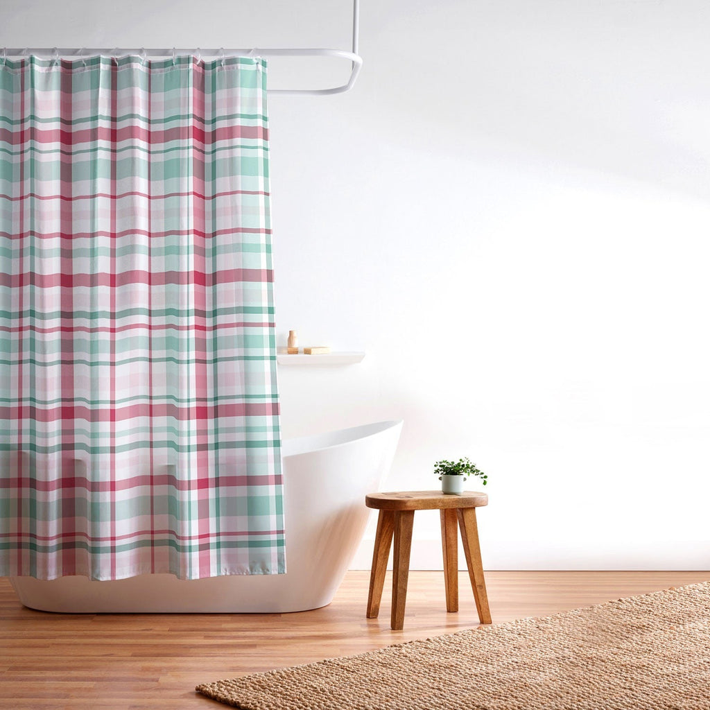 Lisa Argyropoulos Merry Vintage Plaid Shower Curtain
