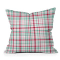 Lisa Argyropoulos Merry Vintage Plaid Throw Pillow