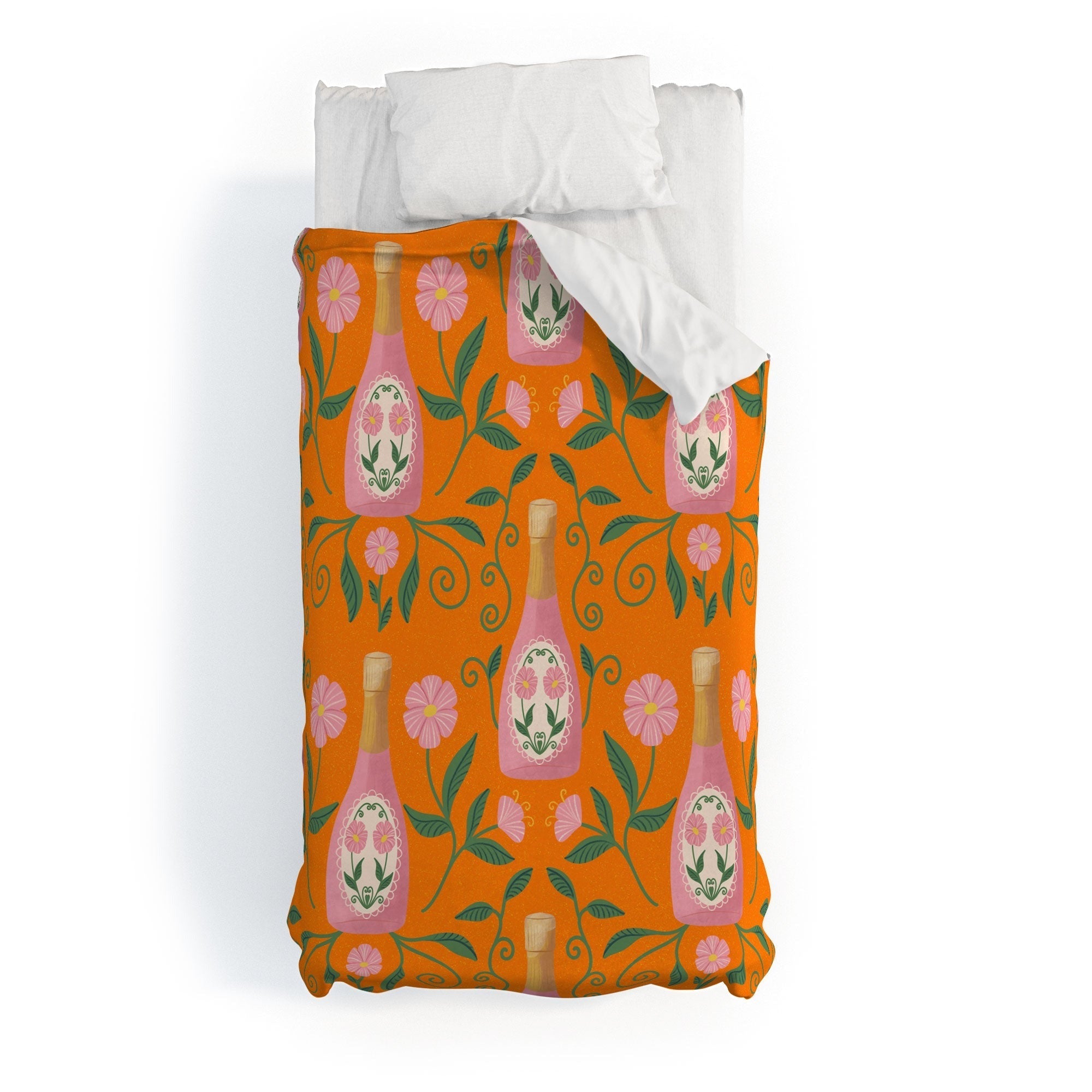 Design by Spark Rose Bubbly And Florals Duvet Cover