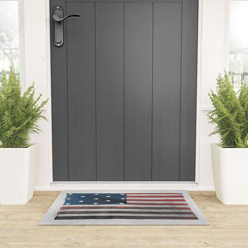 DENY Designs Flag Attributed to Elizabeth Schuyler Hamilton Welcome Mat