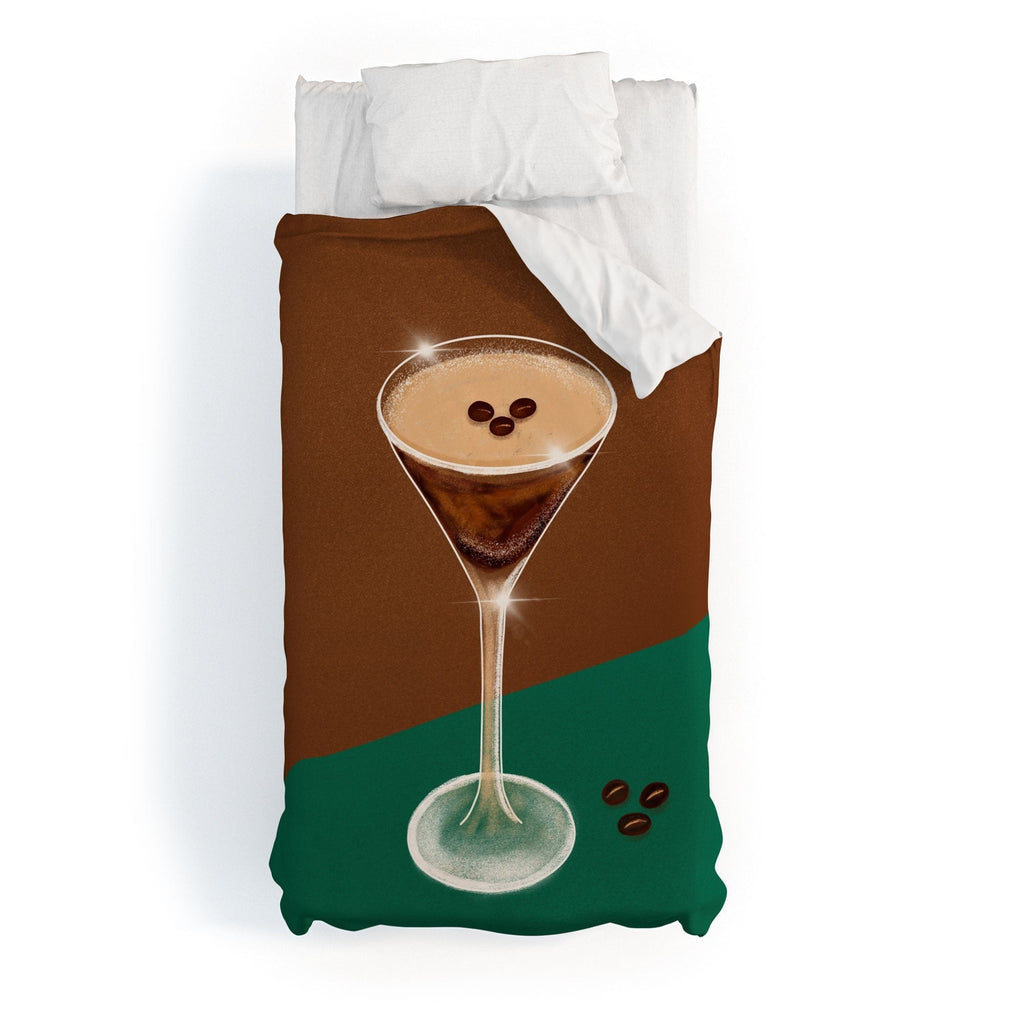 Design by Spark Expresso Martini Coffee Beans Duvet Cover