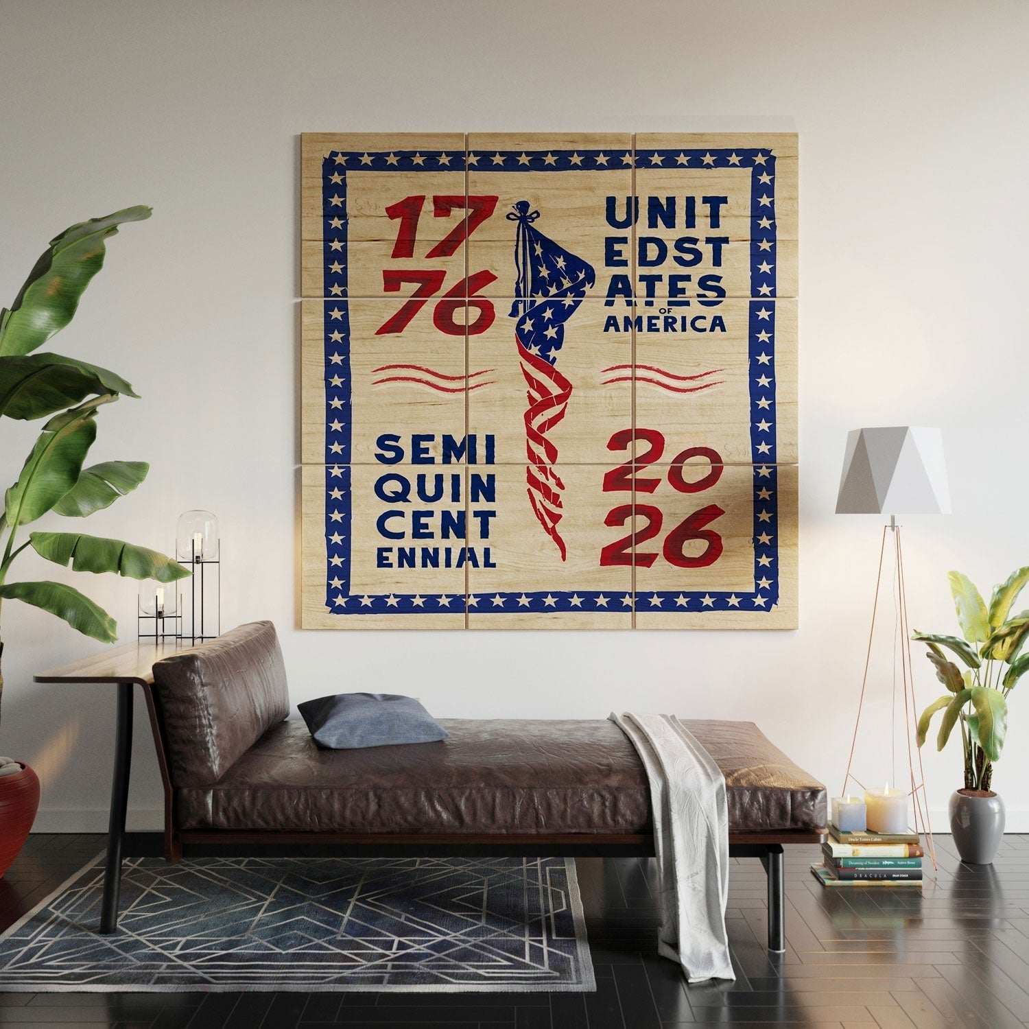 DENY Designs Retro 76 26 Wood Wall Mural