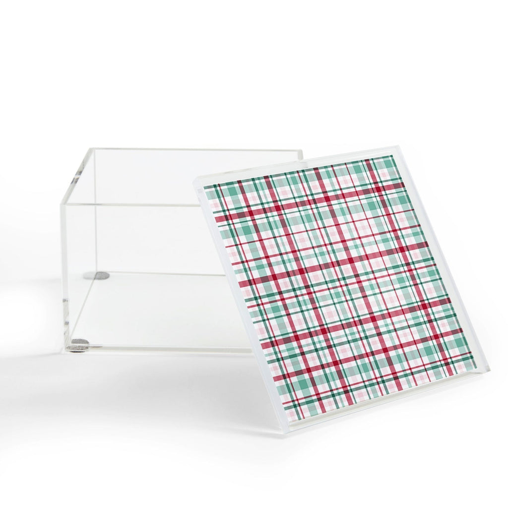 Lisa Argyropoulos Merry Vintage Plaid Acrylic Box