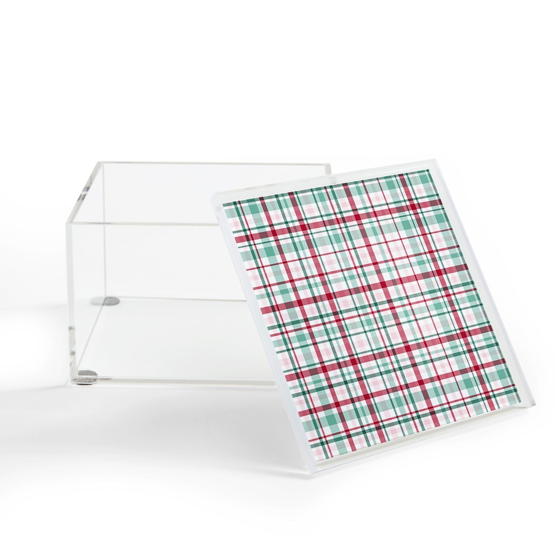 Lisa Argyropoulos Merry Vintage Plaid Acrylic Box