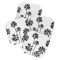 Gal Design Black And White Palms Coaster Set