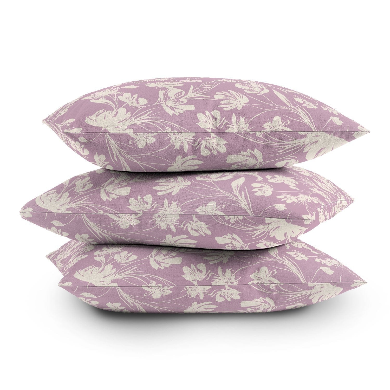 Gabriela Fuente Martine Lilac Outdoor Throw Pillow