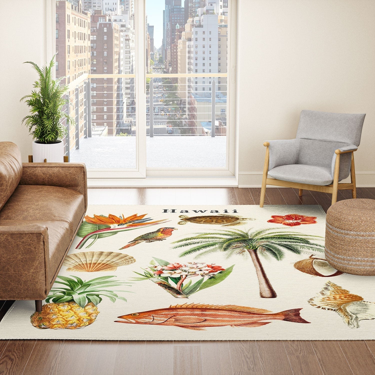 Gal Design Hawaii Collection Area Rug