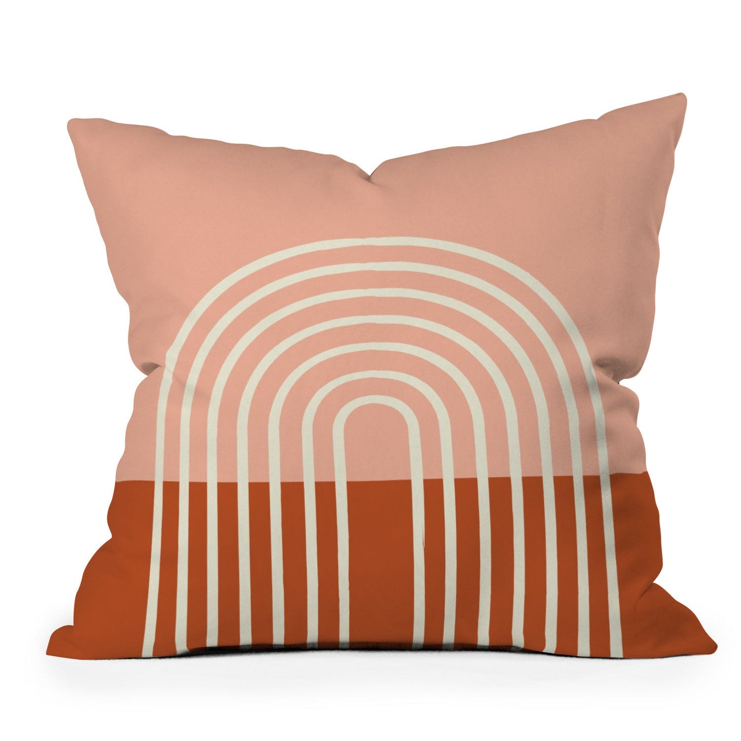 Grace Terracota Pastel Outdoor Throw Pillow
