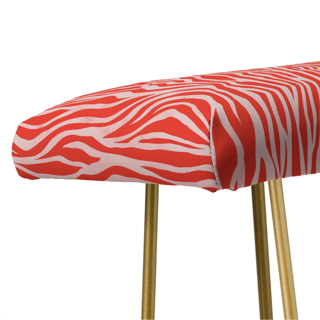 Avenie BR Red Zebra Stripe Bench