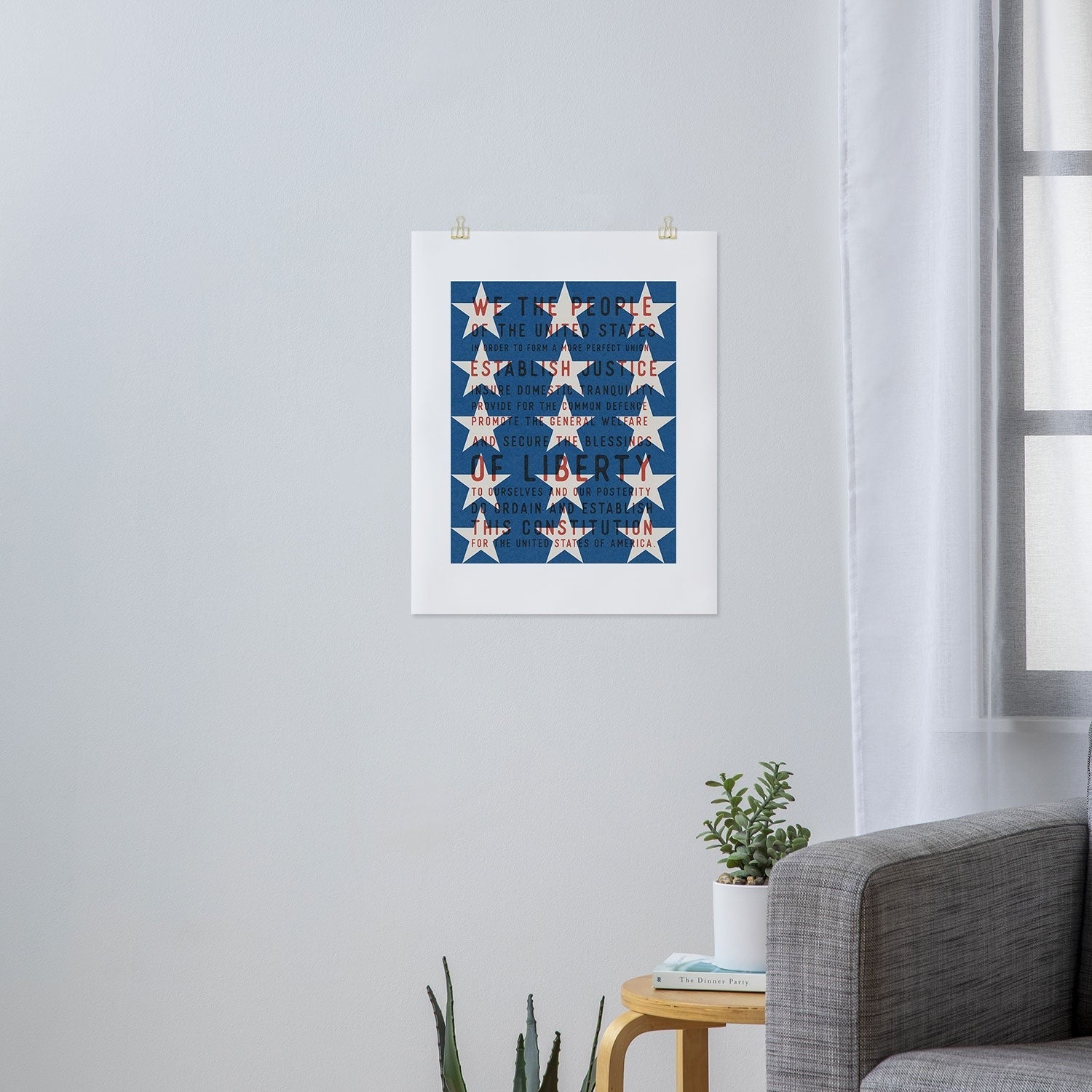 DENY Designs Starred Preamble Art Print