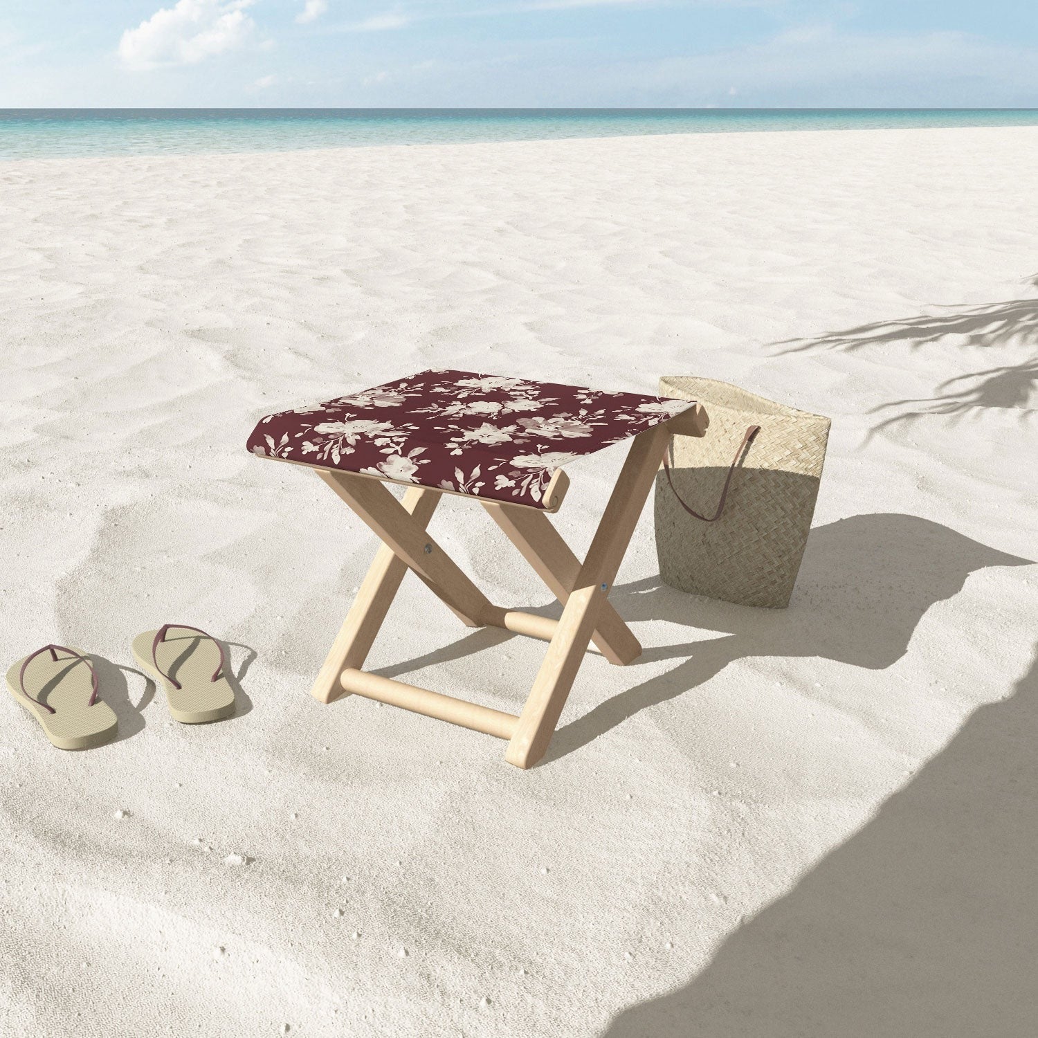 Marta Barragan Camarasa Antique Petal Romance Folding Stool