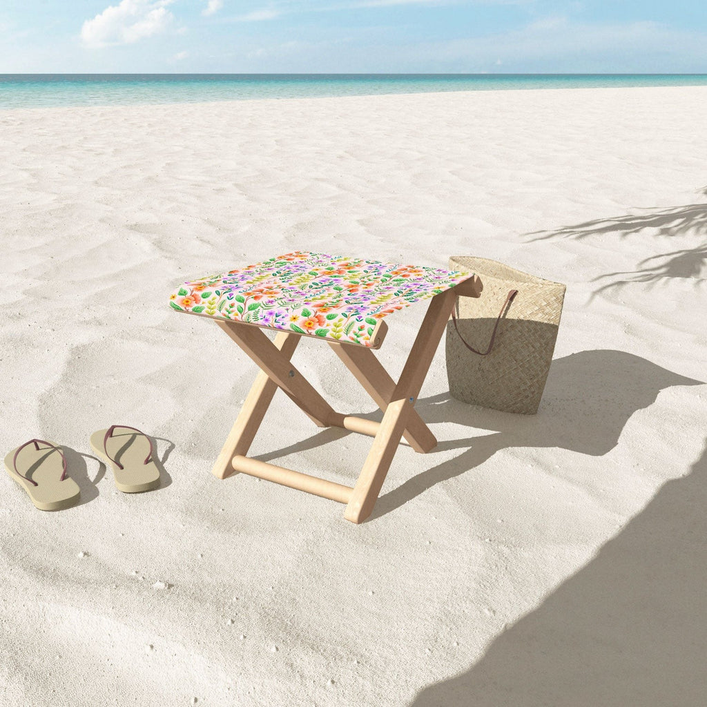 Pimlada Phuapradit Ditsy Spring Floral Folding Stool