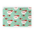 Design by Spark Sporty Football Santa Holiday Welcome Mat