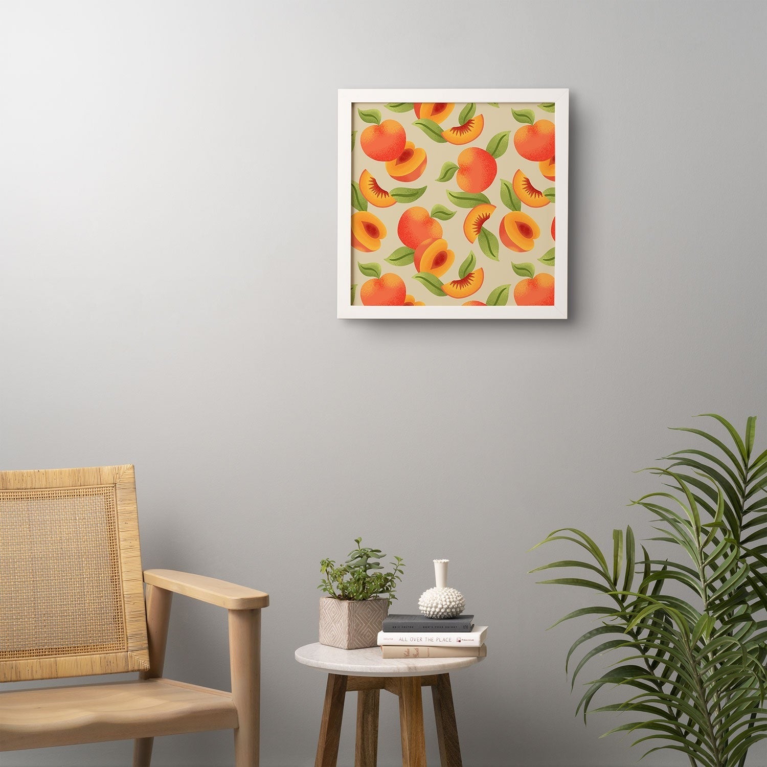 Jessica Molina Peach Pattern Framed Wall Art