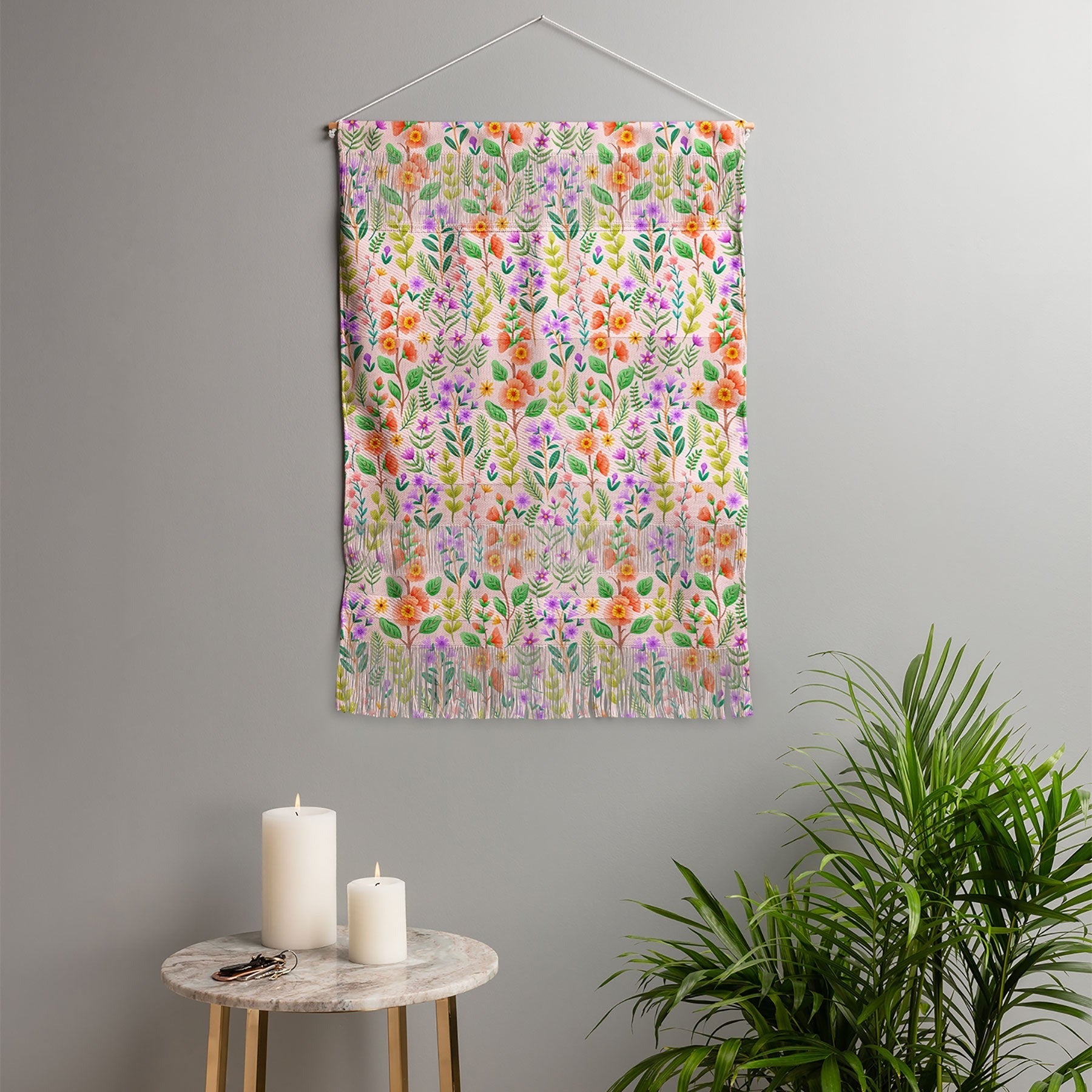 Pimlada Phuapradit Ditsy Spring Floral Wall Hanging Portrait