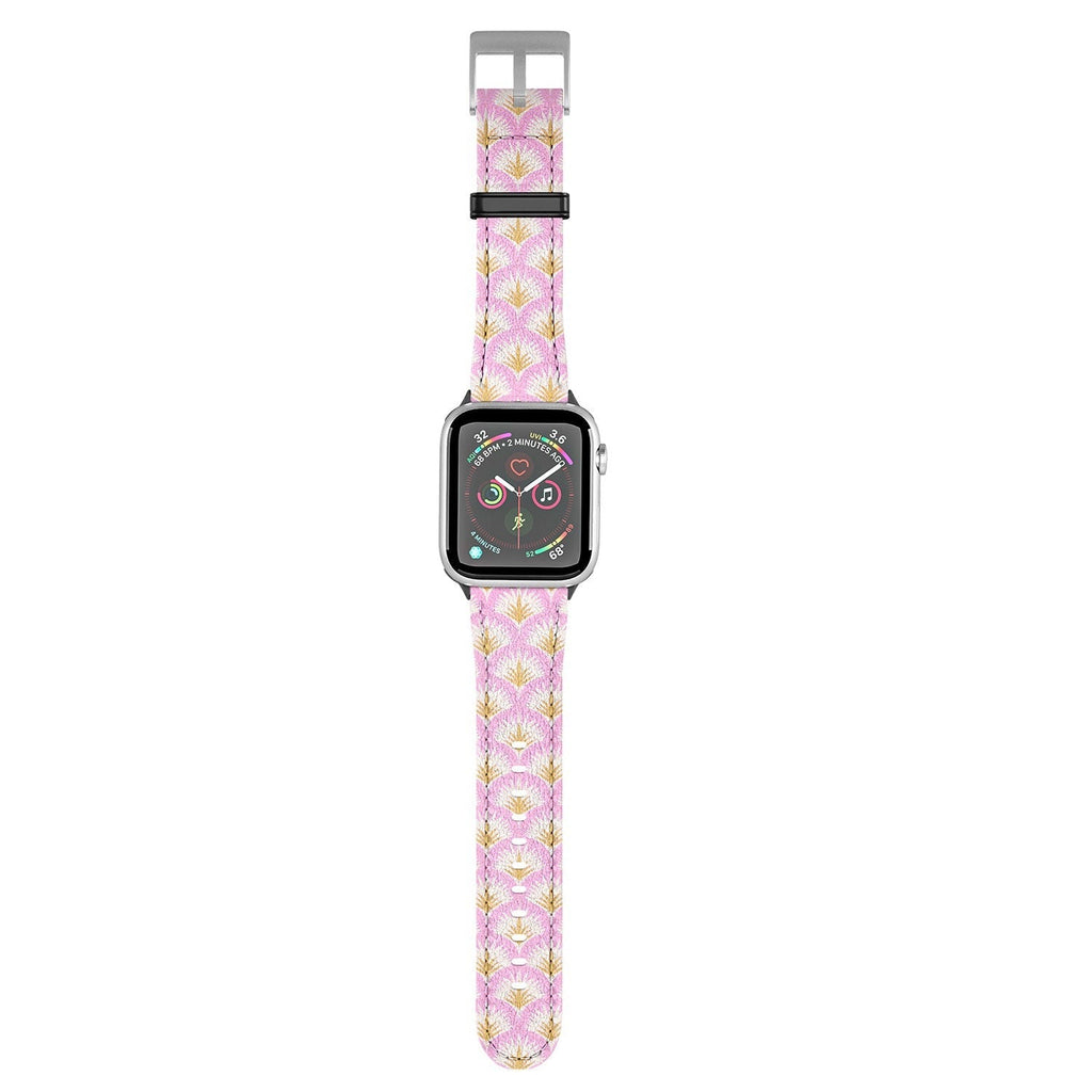 Jennifer Labre Pink Palmetto Apple Watch Band