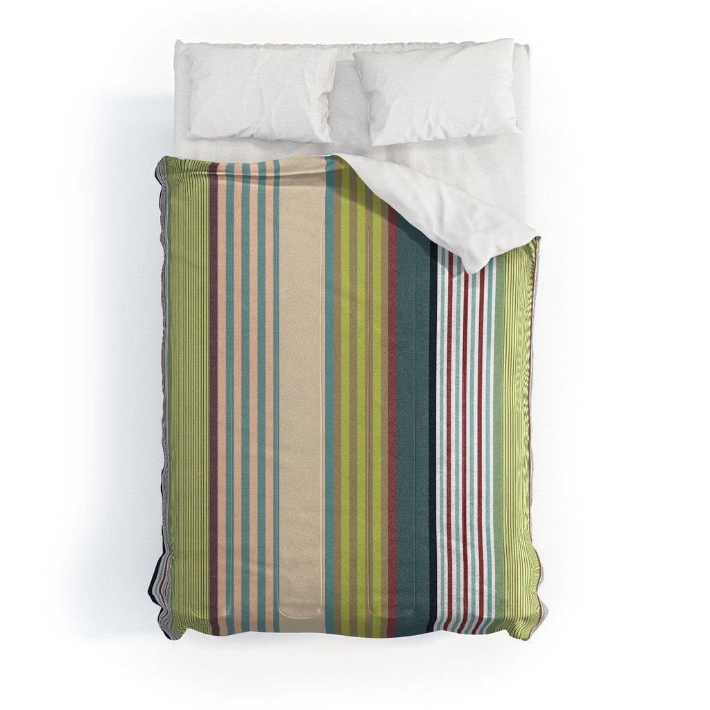 Marta Barragan Camarasa Colorful Stripe Delight Comforter