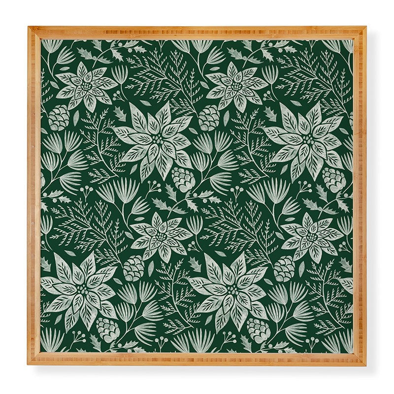 Pimlada Phuapradit Christmas Poinsettia Framed Wall Art