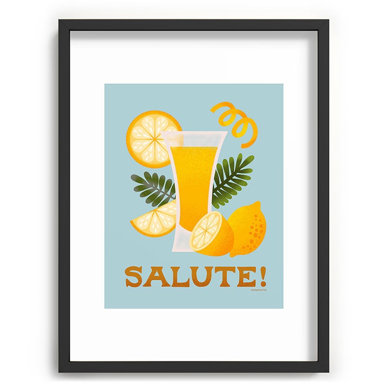 Jessica Molina Limoncello Cocktail Recessed Framing Rectangle