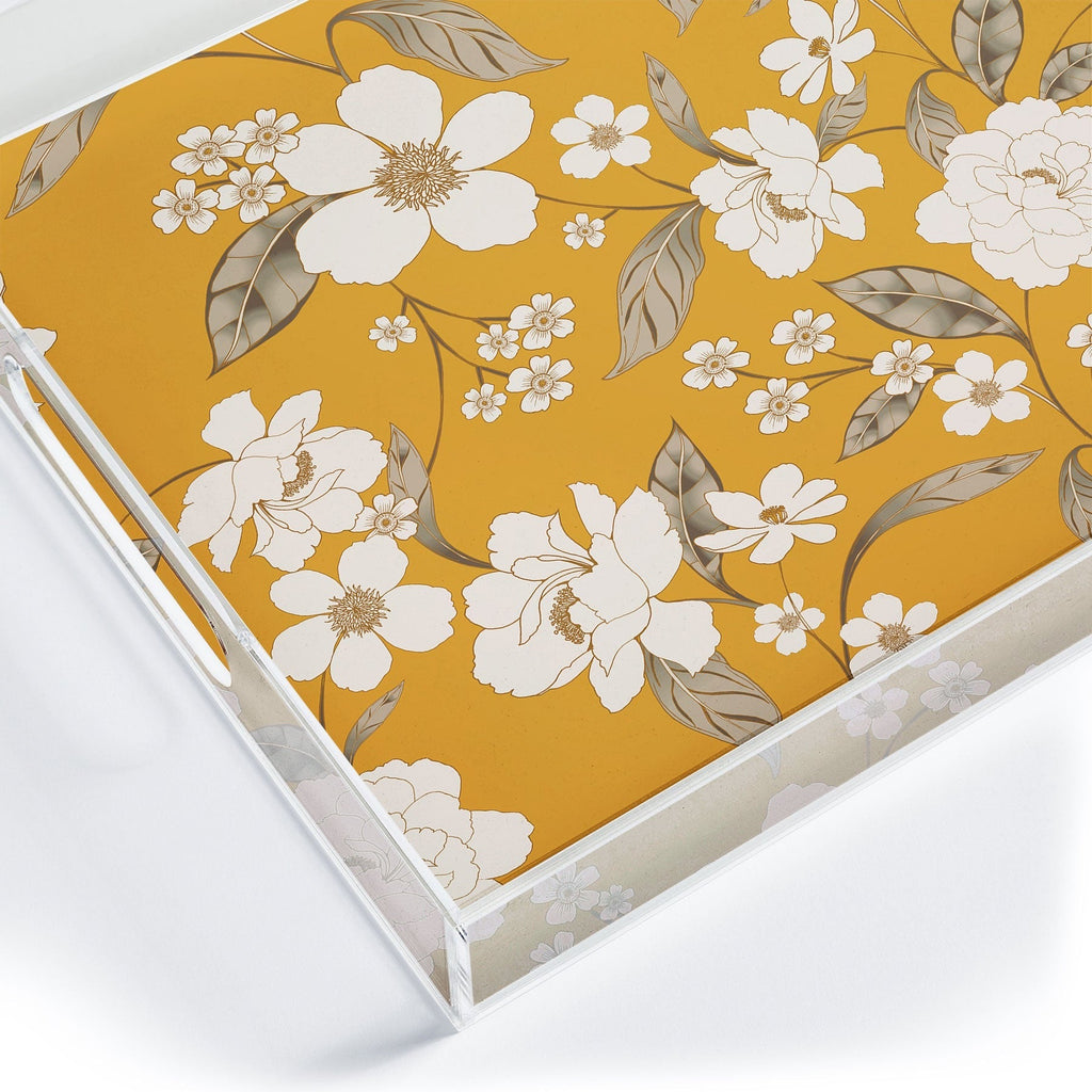 Gabriela Fuente Roberta Sunflower Acrylic Tray