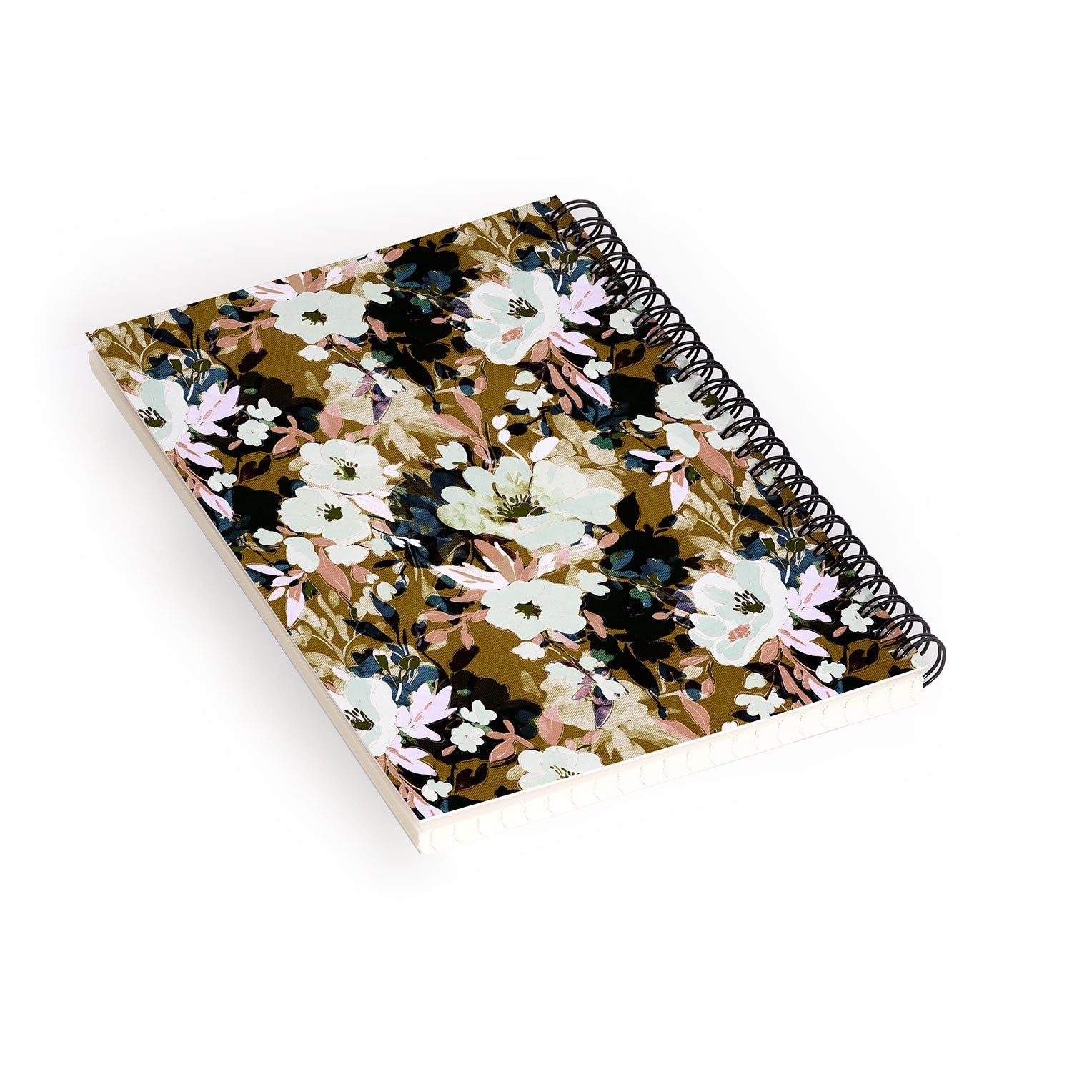 Marta Barragan Camarasa Romantic Floral Fusion Spiral Notebook