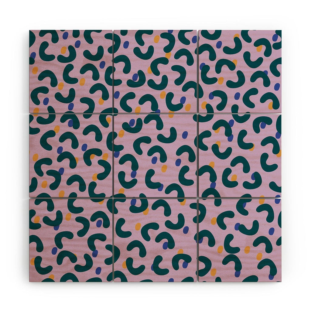 Camilla Foss Pebbles Mix Wood Wall Mural