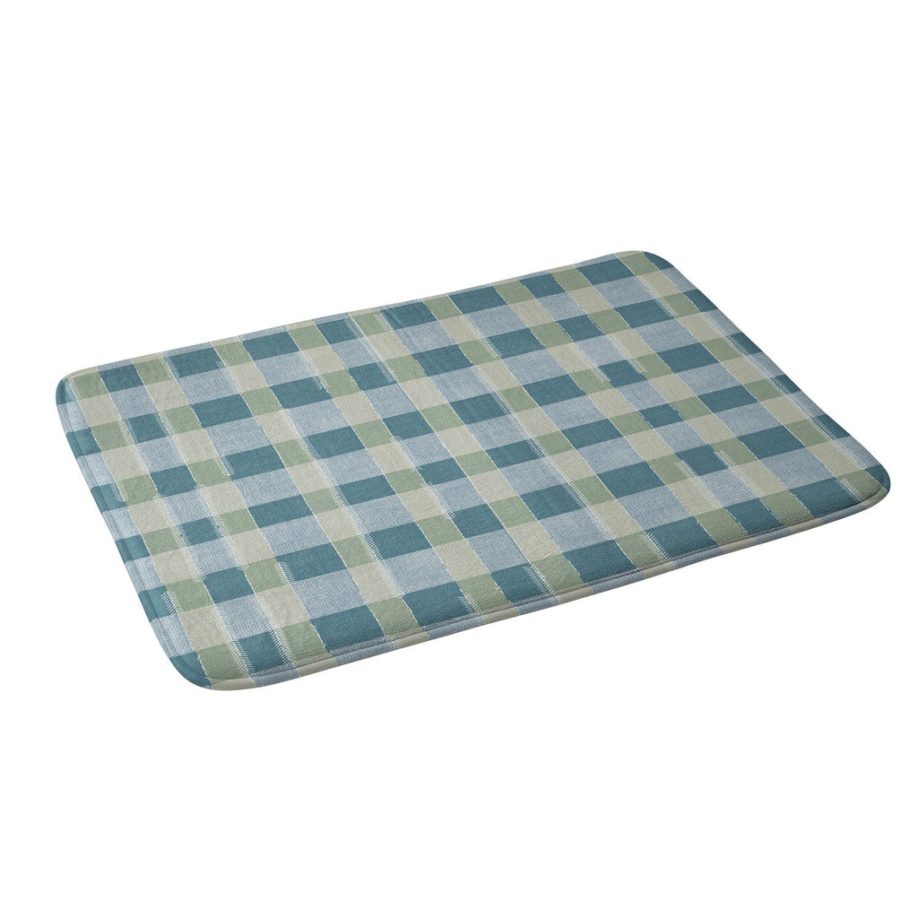 Marta Barragan Camarasa Country Style Checks Memory Foam Bath Mat