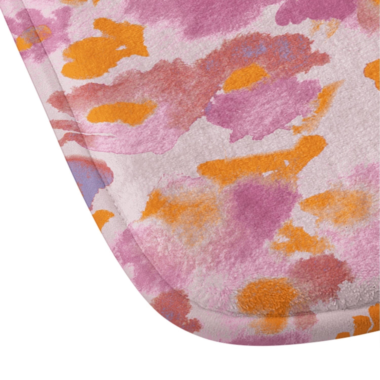 Gabriela Fuente Day Dreaming Watercolor Pink Memory Foam Bath Mat