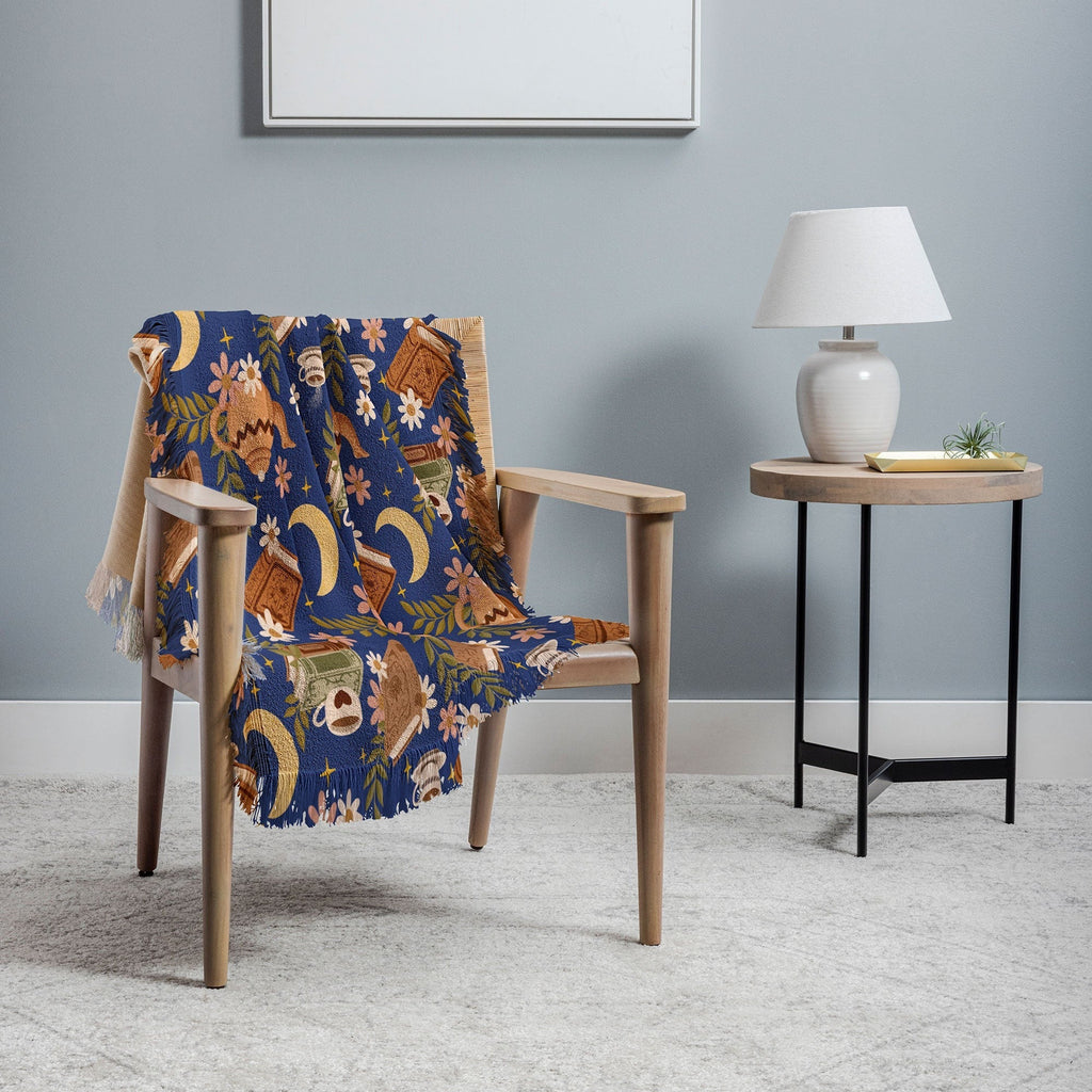 Avenie Moonlit Reading Nook II Throw Blanket