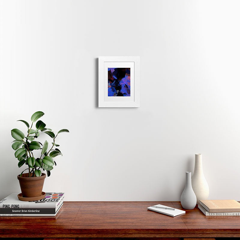 83 Oranges Midnight Sparks Framed Art Print