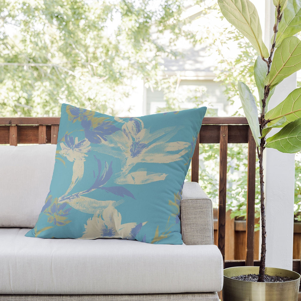 Gabriela Fuente Emma Floral Outdoor Throw Pillow